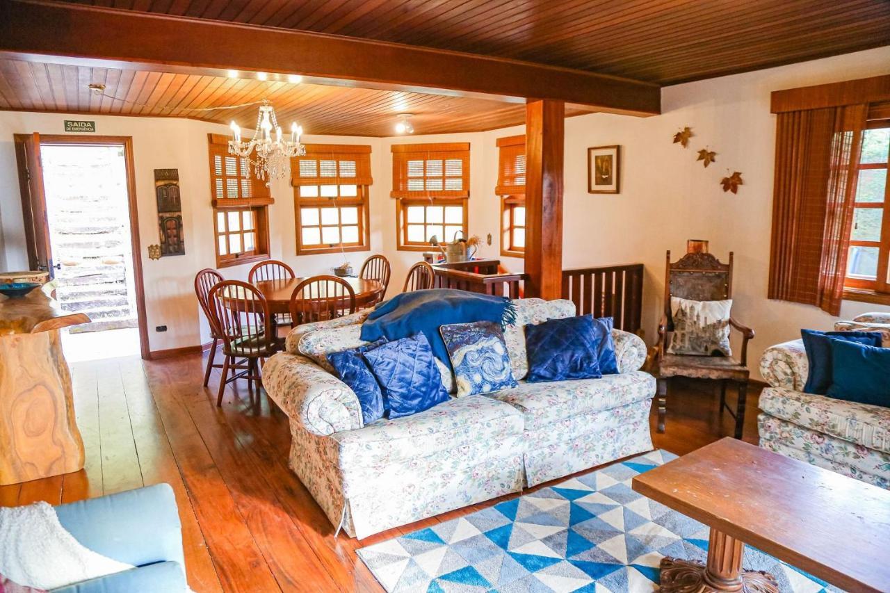 Chale Belga Em Condominio - 1,2 Km Do Centro Turistico Capivari Campos do Jordao Ngoại thất bức ảnh